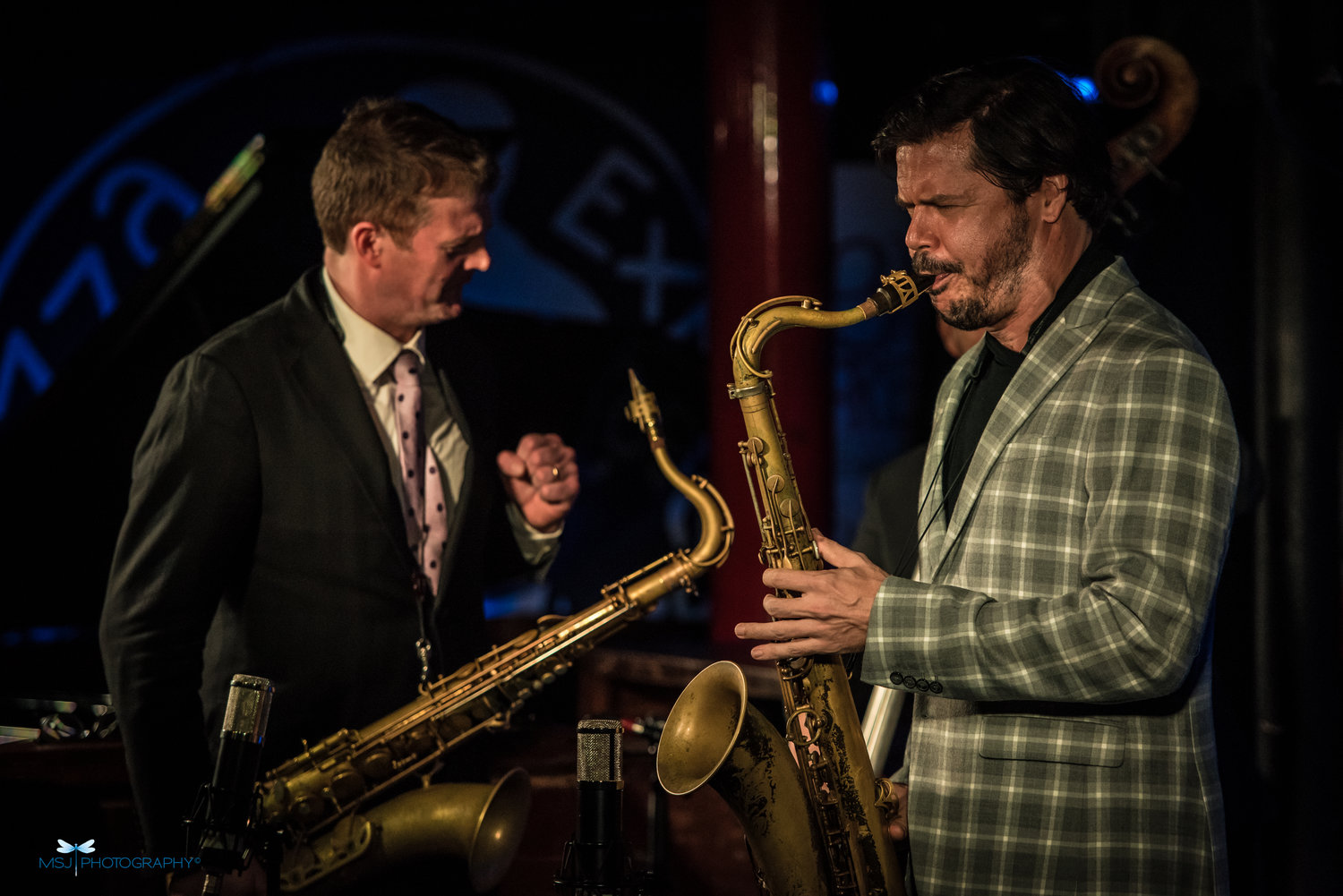 Eric Alexander and Seamus Blake at Pizza Express, London, September 2018.